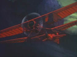 The plane that is like flesh and blood to Phantom F. Harlock.