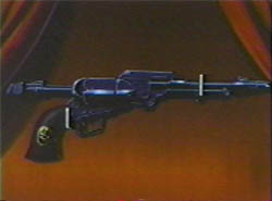 The only weapon that can kill a machine man. Blows the living crap out of a normal man.