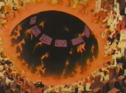 'This is the second homeland of we, the almighty Mazone.' Or perhaps 'Mars needs women.'